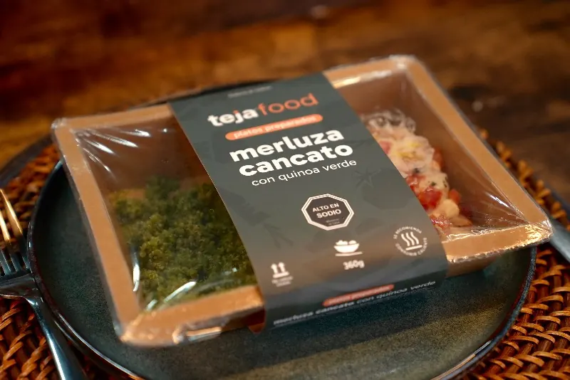 Merluza cancato con quinoa verde